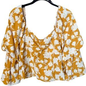 Floral Yellow Mini Dress